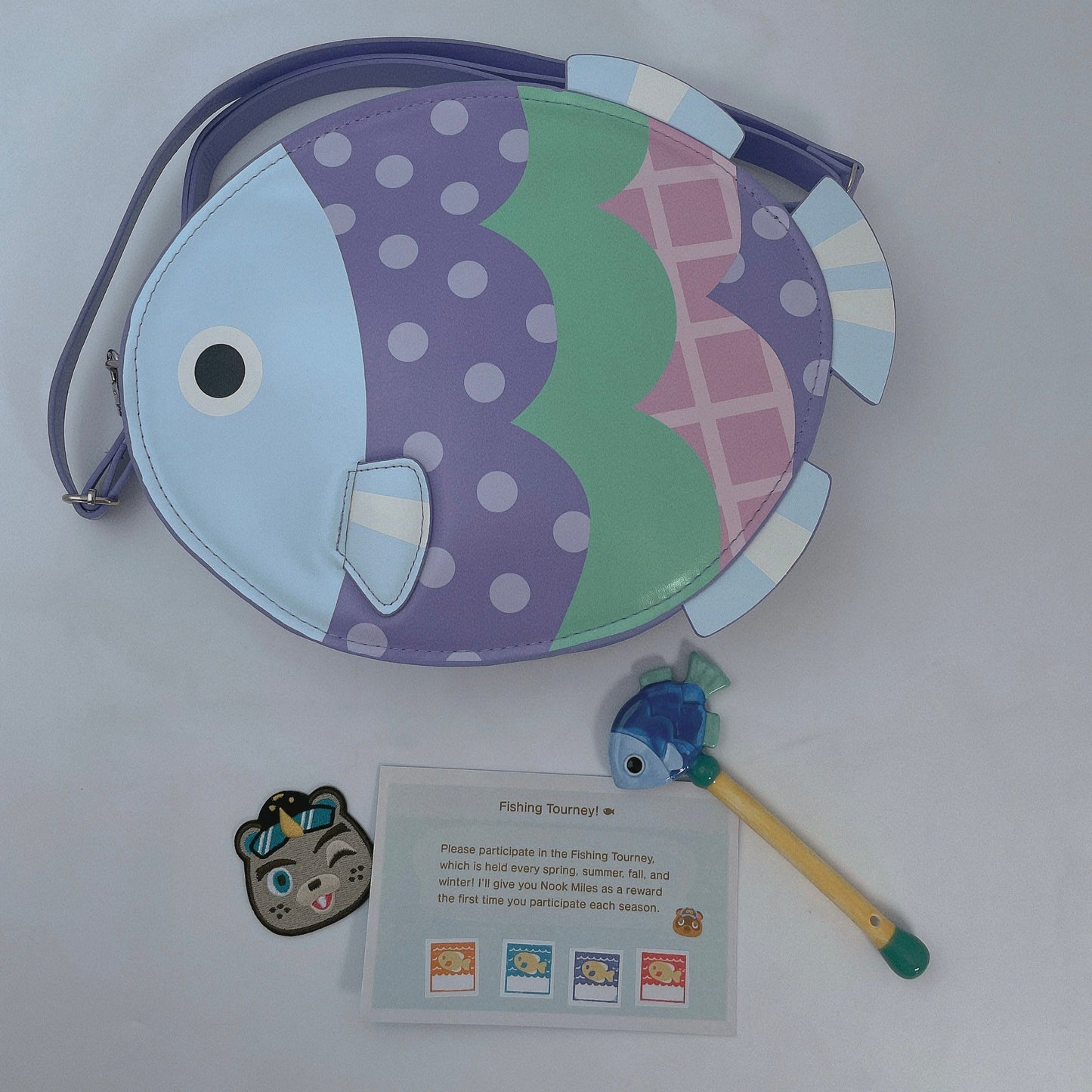 Animal Crossing Inspired C.J.'s Fishing Tourney Fish Prize Bag – Crossbody Bag for ACNH Fans