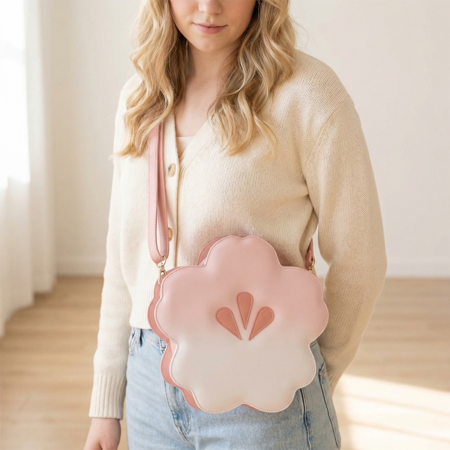Animal Crossing Inspired Cherry Blossom Pochette – Sakura Shoulder Bag & Crossbody Bag for ACNH Fans