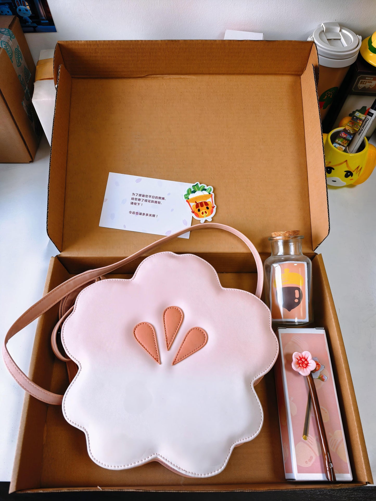 Animal Crossing Inspired Cherry Blossom Pochette – Sakura Shoulder Bag & Crossbody Bag for ACNH Fans