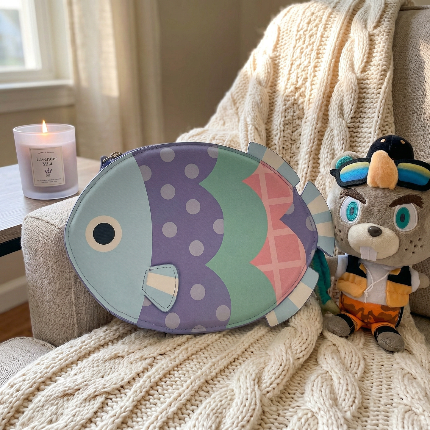 Animal Crossing Inspired C.J.'s Fishing Tourney Fish Prize Bag – Crossbody Bag for ACNH Fans