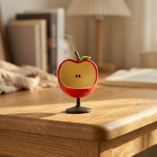 Animal Crossing Inspired 5.5 Inch Apple Chair Ornament - Dual Color (Red/Green) Gaming Decor
