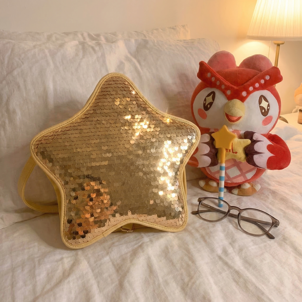 Animal Crossing Inspired Star Pochette Shoulder Bag – Cute Celeste Style Bag for ACNH Fans