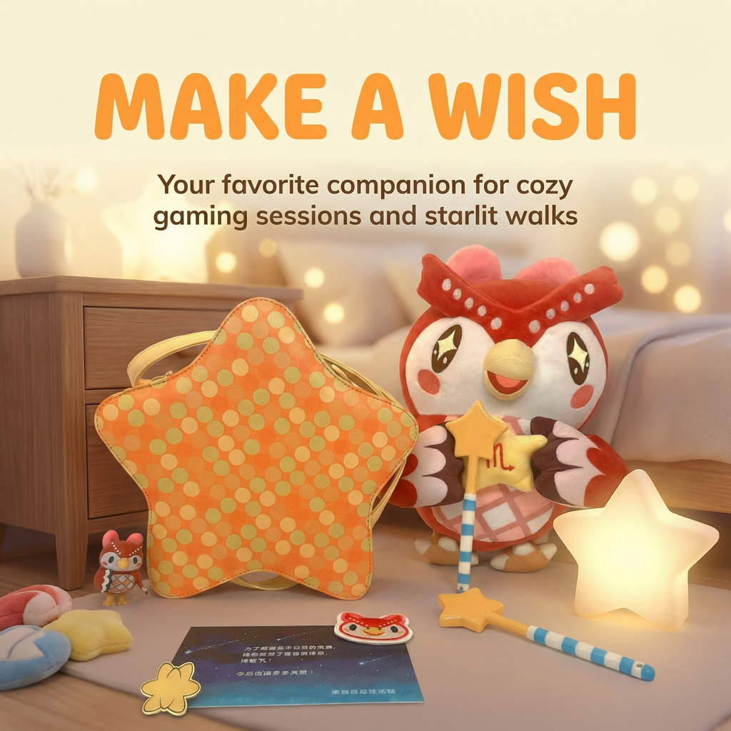Animal Crossing Inspired Star Pochette Shoulder Bag – Cute Celeste Style Bag for ACNH Fans