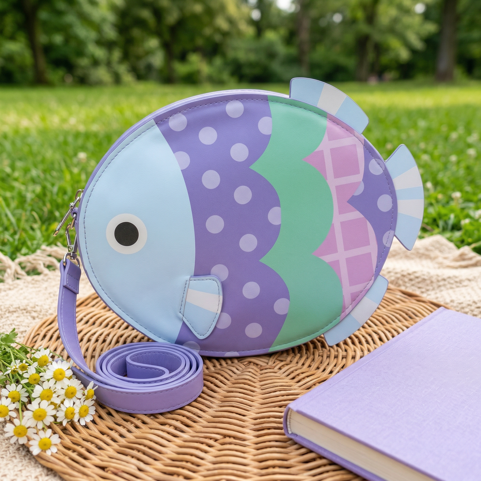 Custom Tufted Fish Rug , Handmade Bedroom Rug