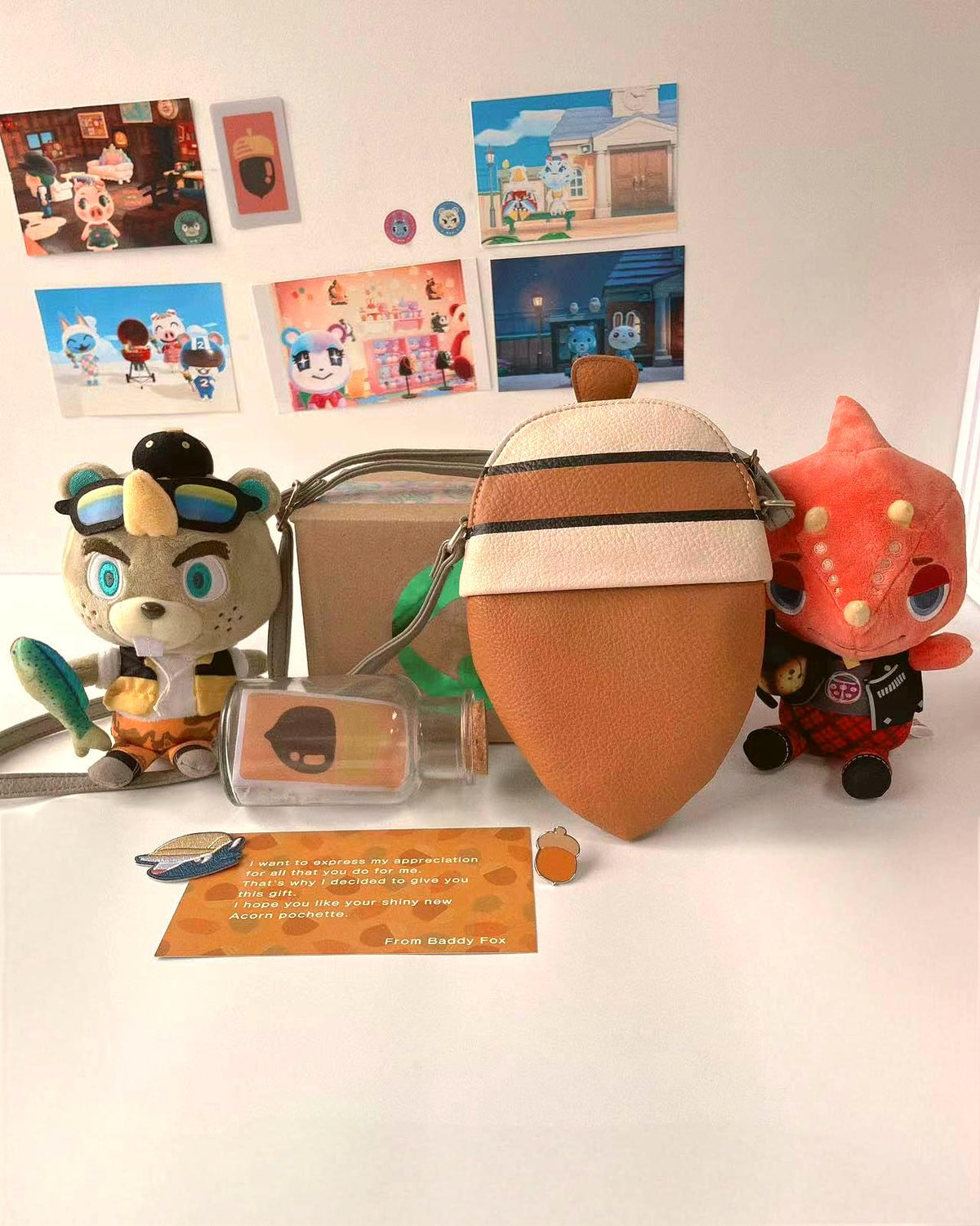 Animal Crossing Inspired Acorn Pochette – Shoulder Bag | Cute Game Gift for ACNH Fans