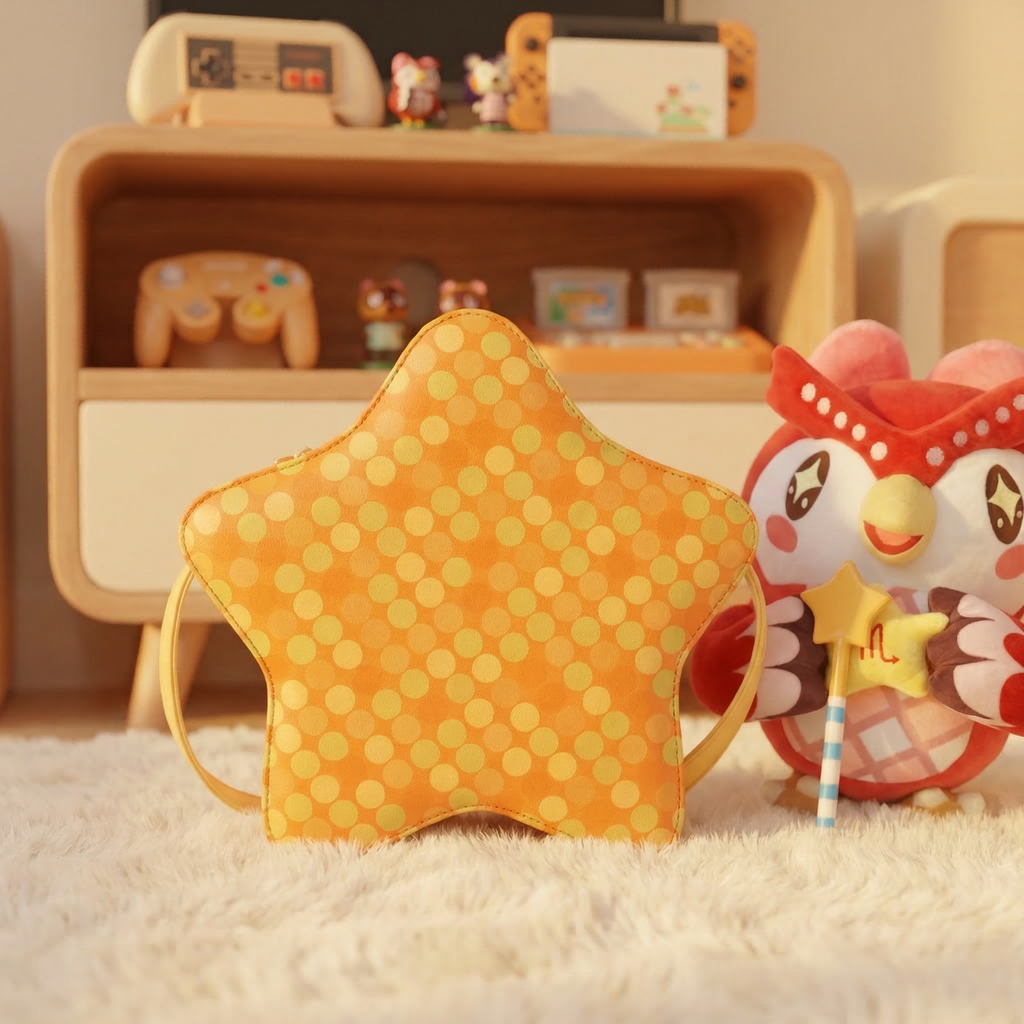 Animal Crossing Inspired Star Pochette Shoulder Bag – Cute Celeste Style Bag for ACNH Fans