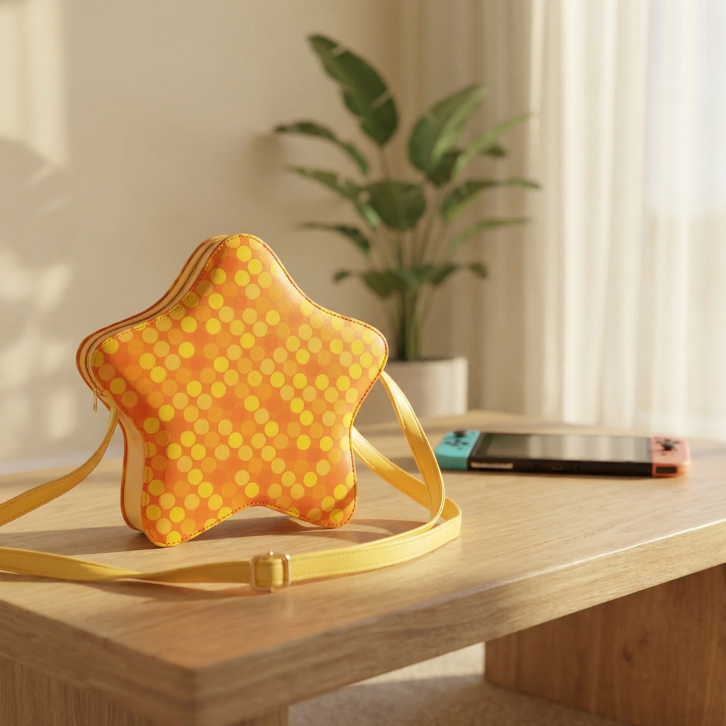 Animal Crossing Inspired Star Pochette Shoulder Bag – Cute Celeste Style Bag for ACNH Fans