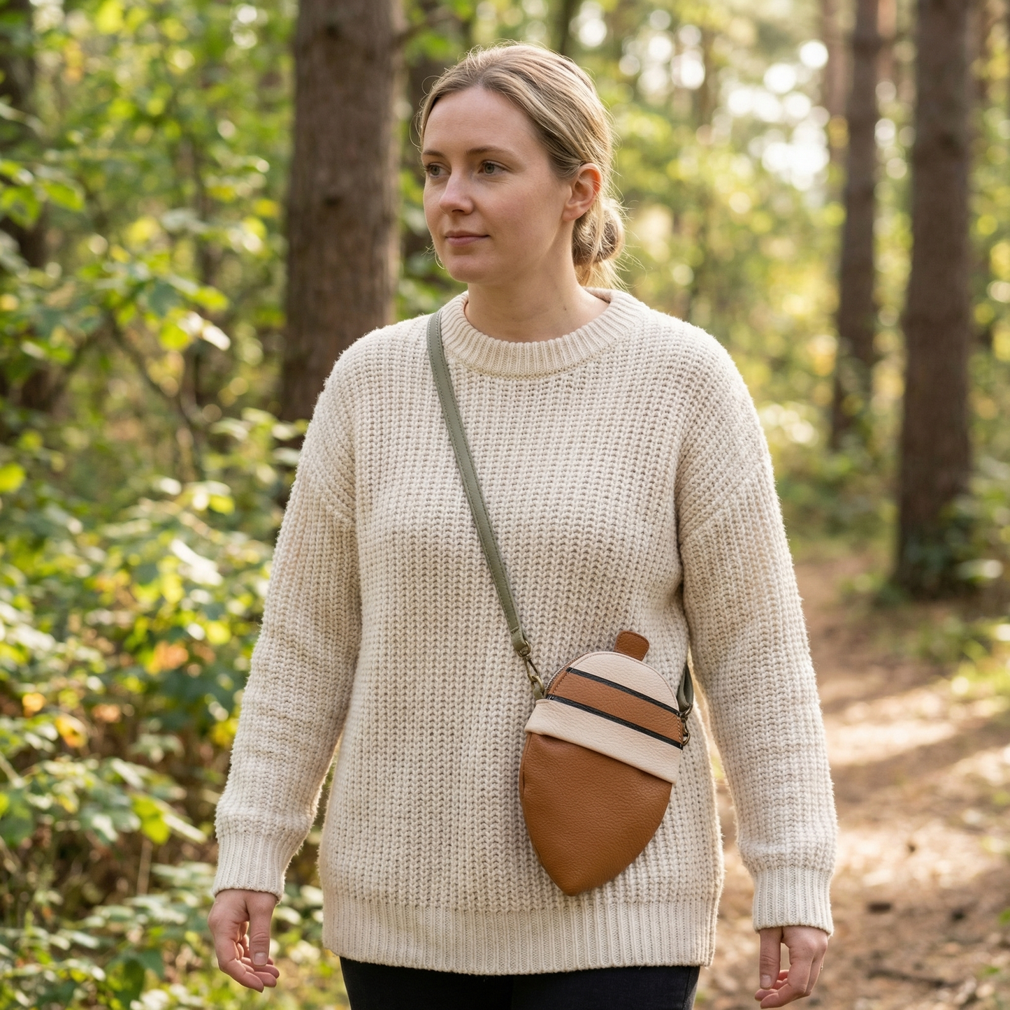 Animal Crossing Inspired Acorn Pochette – Shoulder Bag | Cute Game Gift for ACNH Fans