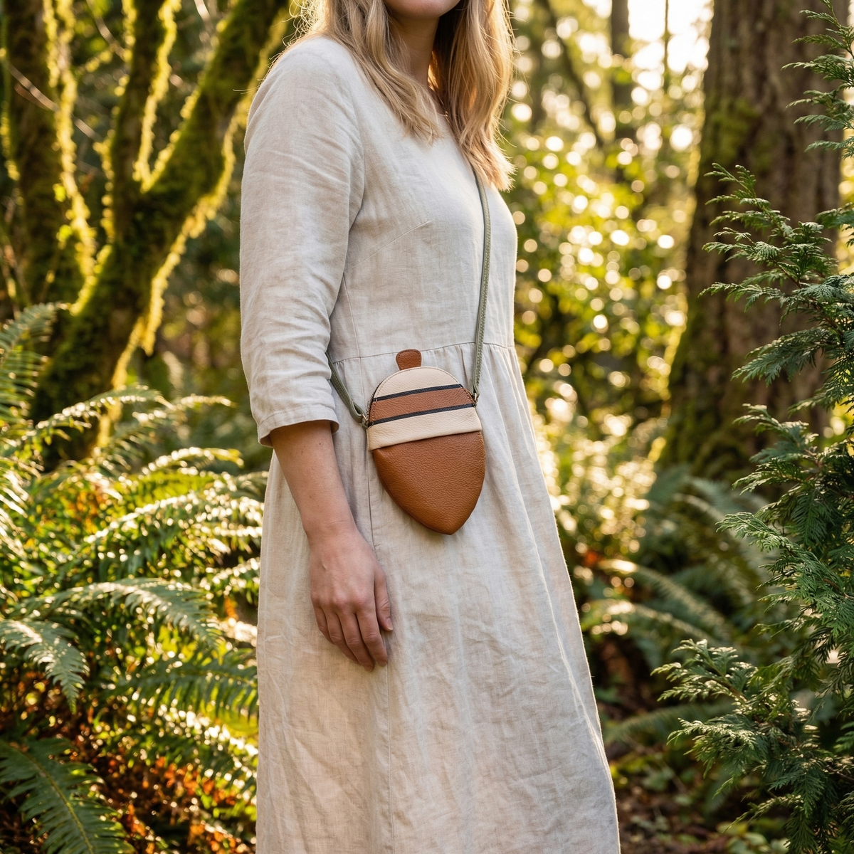Animal Crossing Inspired Acorn Pochette – Shoulder Bag | Cute Game Gift for ACNH Fans