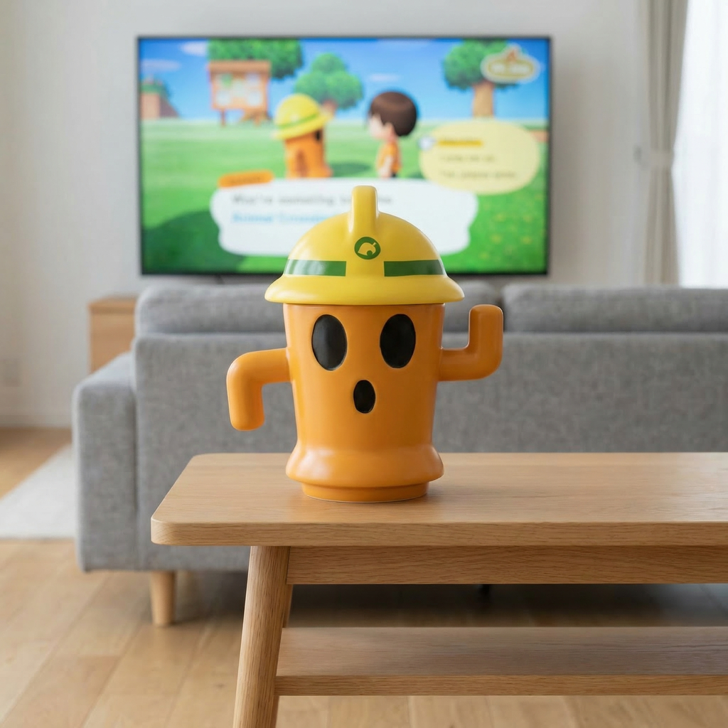 Animal Crossing Lloid Gyroid Ceramic Coffee Mug – Handmade Ceramic Handicraft | Cute Game Gift for Collectors