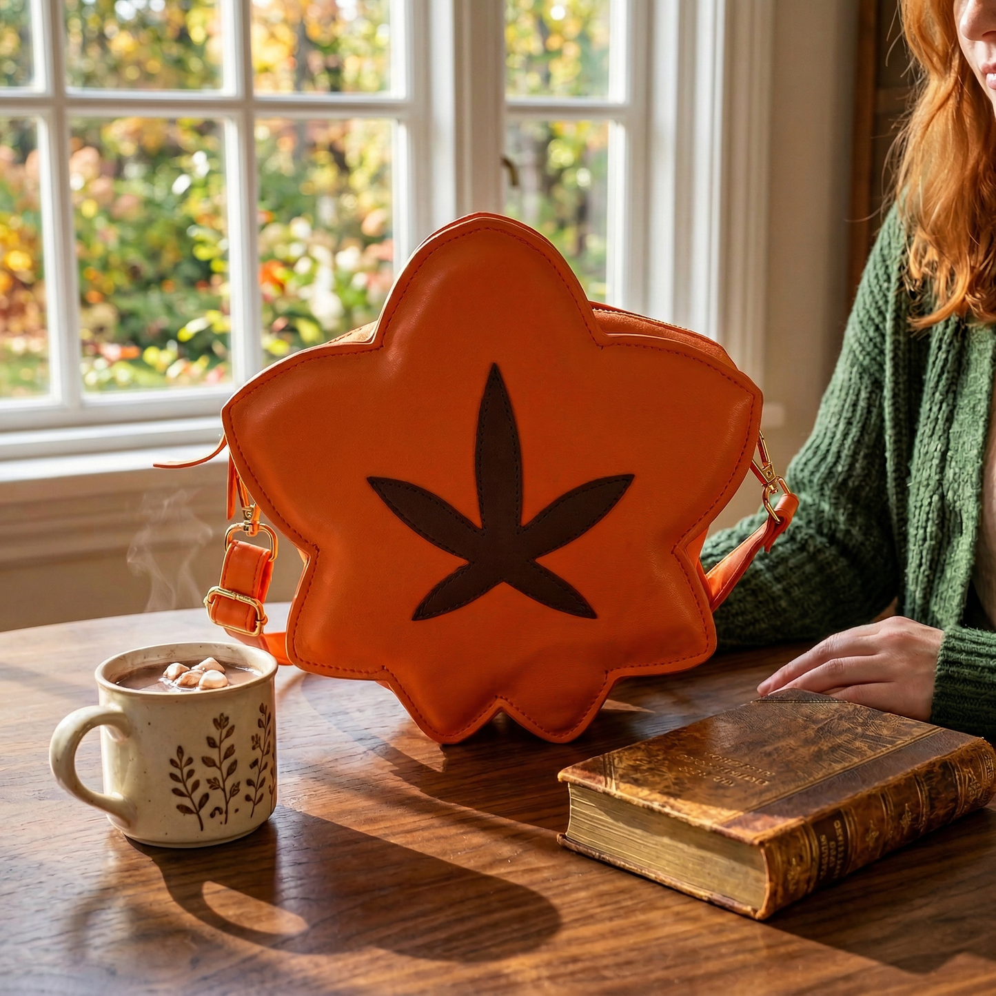 Animal Crossing Inspired Maple Leaf Crossbody Pochette | Fall Autumn Shoulder Bag for ACNH Fans