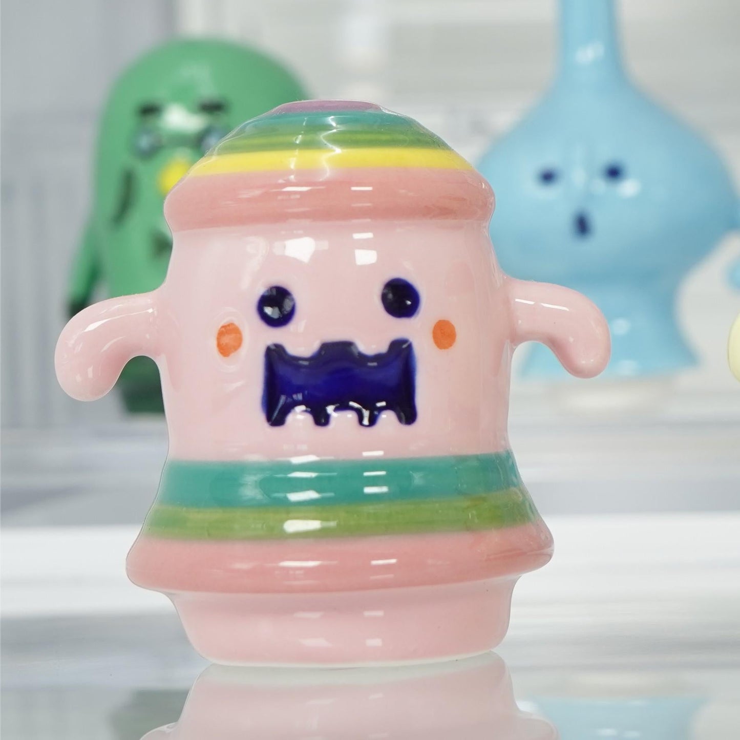 Animal Crossing Inspired Mini Gyroid Set – Brewstoid, Squeakoid, Clatteroid, Oinkoid, Tockoid | Ceramic Handicrafts Collection
