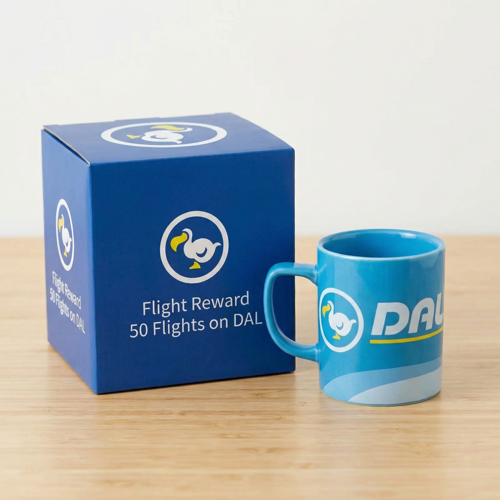 Animal Crossing Inspired DAL Ceramic Coffee Mug – Dodo Airlines Themed Gaming Mug for ACNH Fans