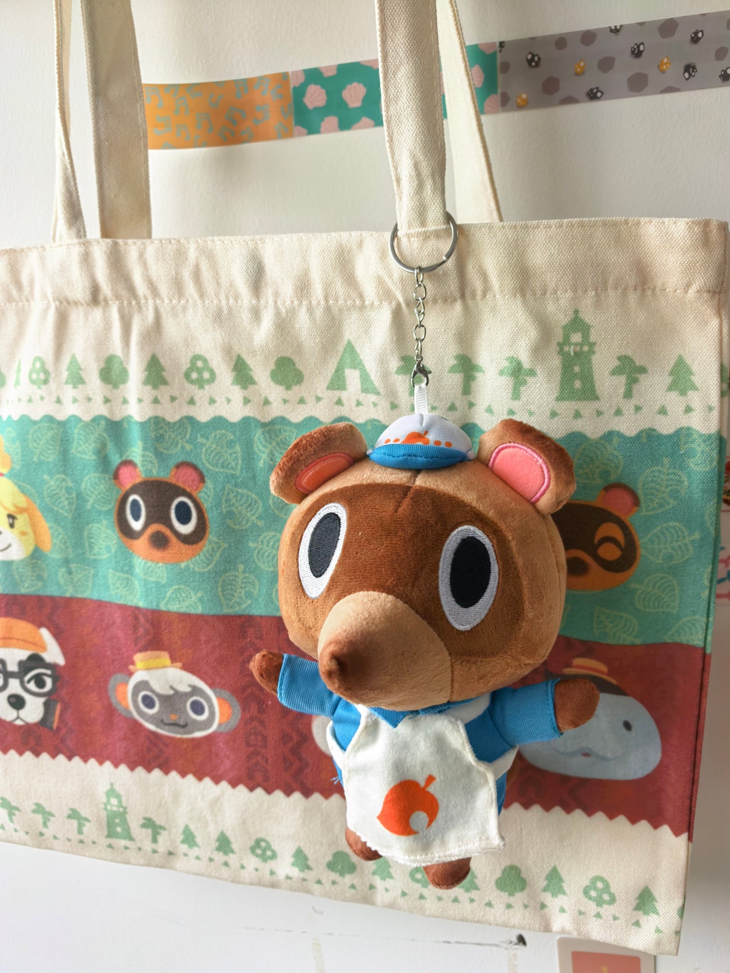 Animal Crossing Inspired Timmy in Uniform – 20cm Soft Plush Keychain & Bag Charm
