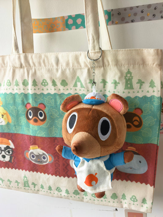 Animal Crossing Inspired Timmy in Uniform – 20cm Soft Plush Keychain & Bag Charm
