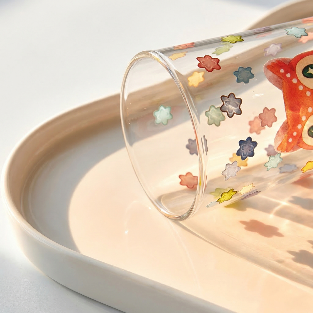 Animal Crossing Inspired Celeste Twilight Tumbler – 450ml Star Fragment Glass Cup for ACNH Fans