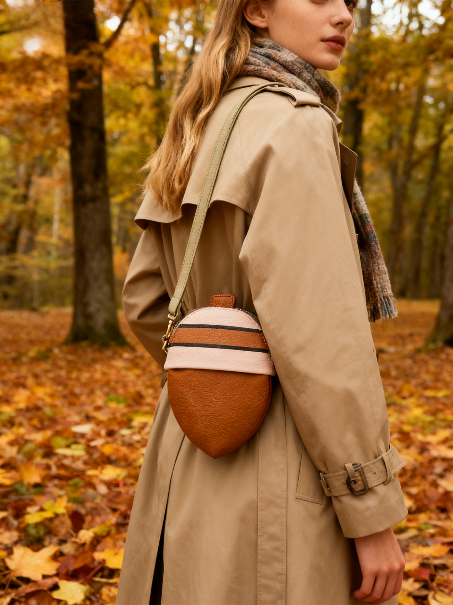 Animal Crossing Inspired Acorn Pochette – Shoulder Bag | Cute Game Gift for ACNH Fans