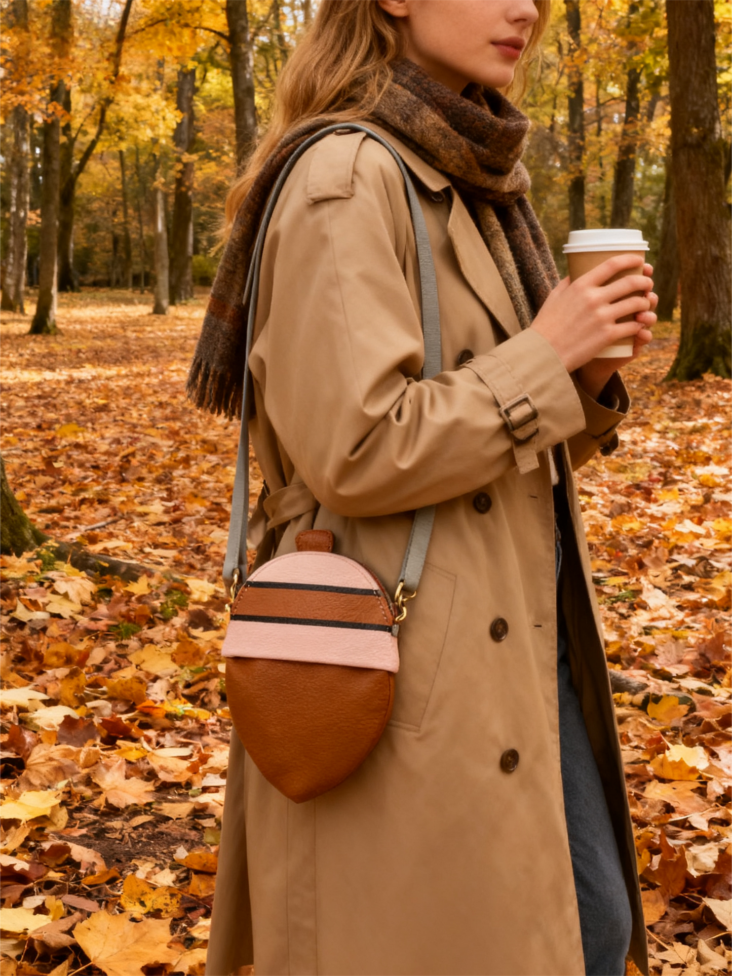 Animal Crossing Inspired Acorn Pochette – Shoulder Bag | Cute Game Gift for ACNH Fans