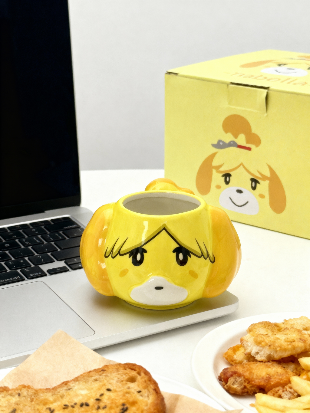 Animal Crossing Inspired Isabelle's Sunshine Brew Mug – Cheerful Yellow Ceramic Cup for ACNH Fans